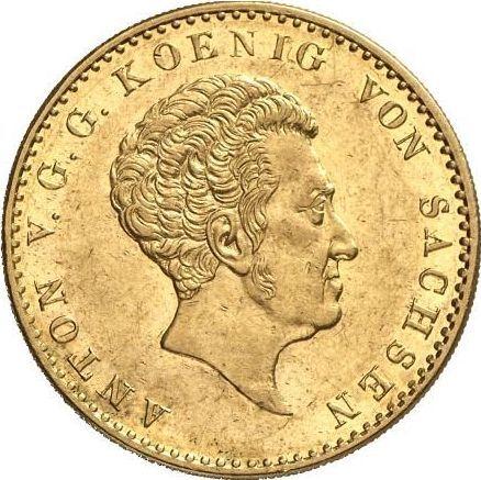 Avers 10 Taler 1836 G - Goldmünze Wert - Sachsen-Albertinische, Anton