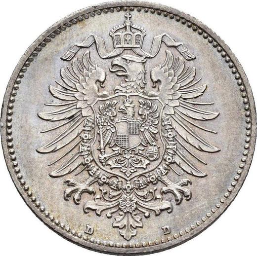 Revers 1 Mark 1881 D "Typ 1873-1887" - Silbermünze Wert - Deutschland, Deutsches Kaiserreich