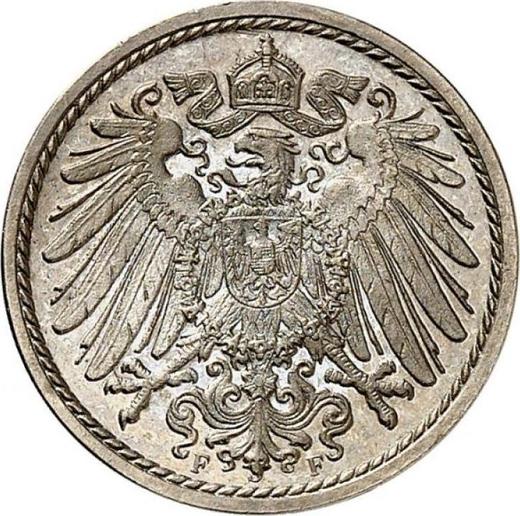 Reverse 5 Pfennig 1894 F "Type 1890-1915" - Coin Value - Germany, German Empire