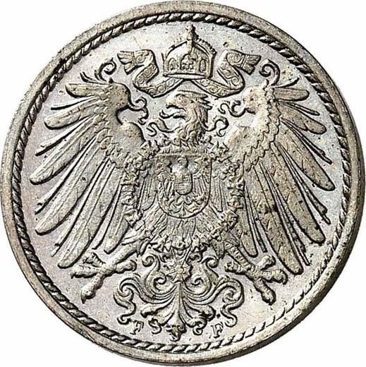 Revers 5 Pfennig 1902 F "Typ 1890-1915" - Münze Wert - Deutschland, Deutsches Kaiserreich