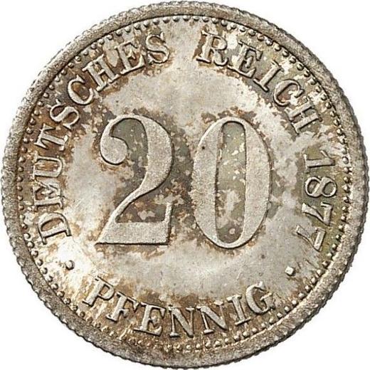 Obverse 20 Pfennig 1877 F "Type 1873-1877" - Silver Coin Value - Germany, German Empire
