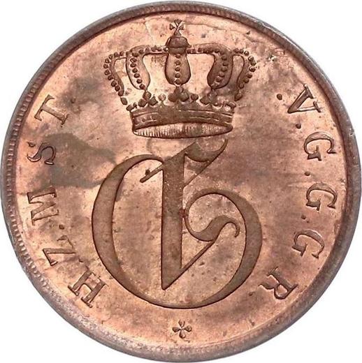 Obverse 3 Pfennig 1843 FN -  Coin Value - Mecklenburg-Strelitz, George