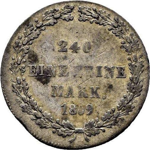 Reverse 5 Kreuzer 1809 L - Silver Coin Value - Nassau, Frederick Augustus