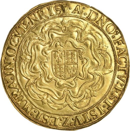 Reverso Soberano Sin fecha (1559-1578) Rejilla sin cadenas - valor de la moneda de oro - Gran Bretaña, Isabel I