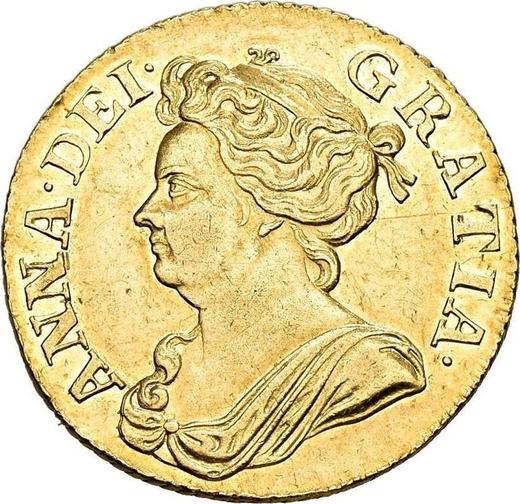 Obverse Guinea 1710 "Third draped bust" - Gold Coin Value - United Kingdom, Anne