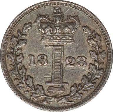 Reverse Penny 1828 "Maundy" - Silver Coin Value - United Kingdom, George IV