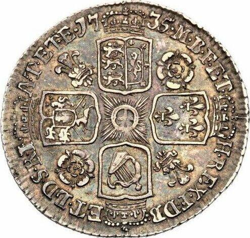Reverse Sixpence 1735 "Young Head" - Silver Coin Value - United Kingdom, George II