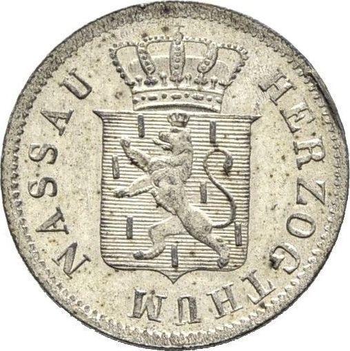 Avers 3 Kreuzer 1841 - Silbermünze Wert - Nassau, Adolph