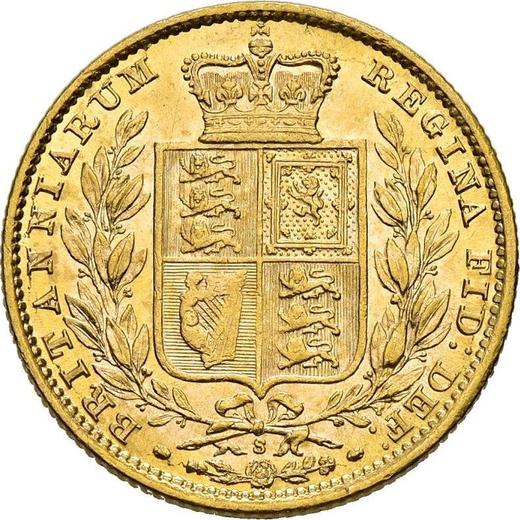 Reverse Sovereign 1880 S WW "Coat of arms" - Gold Coin Value - Australia, Victoria