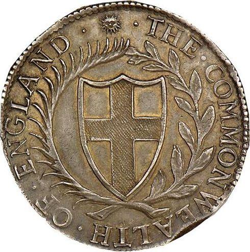 Anverso 1 Corona 1651 "Tipo 1649-1656" - valor de la moneda de plata - Gran Bretaña, Mancomunidad