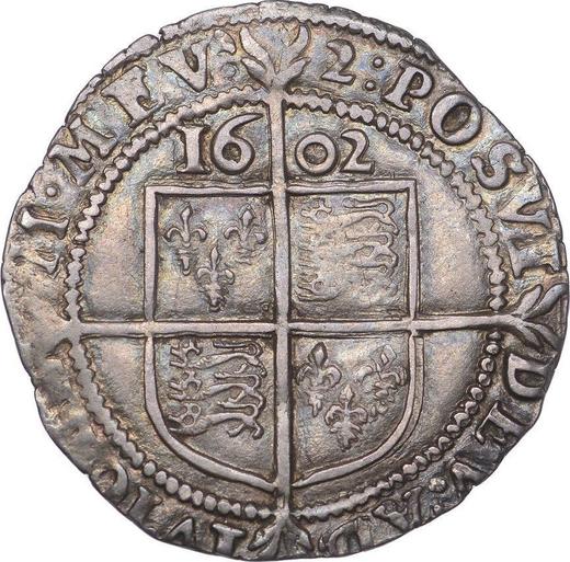 Reverse Sixpence 1602 "Seventh issue" - Silver Coin Value - United Kingdom, Elizabeth I