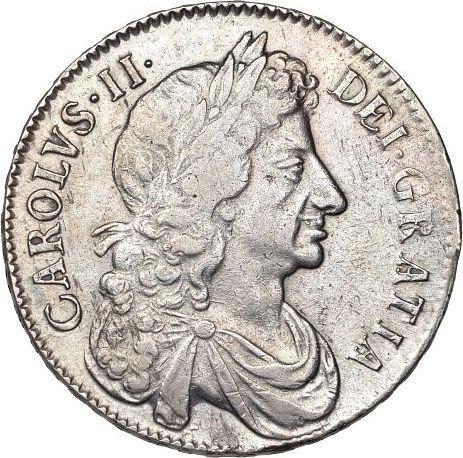 Obverse Halfcrown 1673 "Fourth laureate bust" - Silver Coin Value - United Kingdom, Charles II