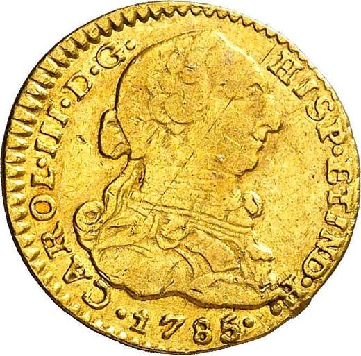 Obverse 1 Escudo 1785 NR JJ - Gold Coin Value - Colombia, Charles III