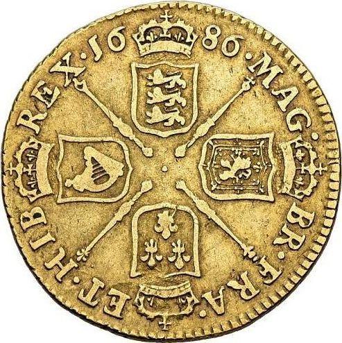 Revers 1 Guinee 1686 "Zweiter Typ" - Goldmünze Wert - Großbritannien, Jakob II