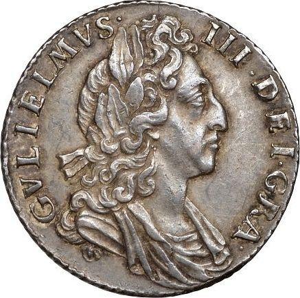 Obverse Sixpence 1700 "Third laureate bust" - Silver Coin Value - United Kingdom, William III