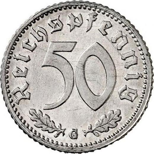 Awers monety - 50 reichspfennig 1939 G "Typ 1939-1944" - cena  monety - Niemcy, III Rzesza