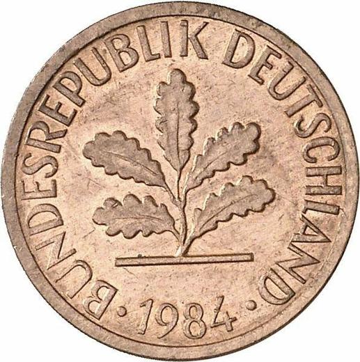 Reverse 1 Pfennig 1984 D - Coin Value - Germany, FRG