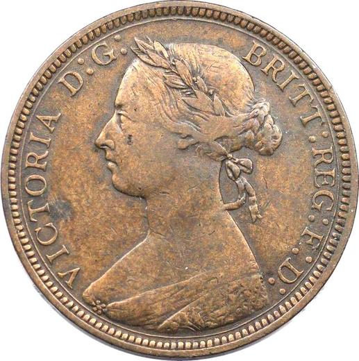 Obverse Halfpenny 1892 - Coin Value - United Kingdom, Victoria