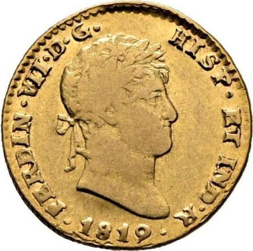 Obverse 1 Escudo 1819 Mo JJ - Gold Coin Value - Mexico, Ferdinand VII