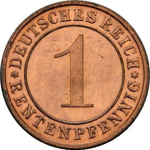 Obverse 1 Rentenpfennig 1923 E -  Coin Value - Germany, Weimar Republic