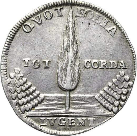 Awers monety - 2/3 talara 1727 IGS "Żałobny" - cena srebrnej monety - Polska, August II Mocny