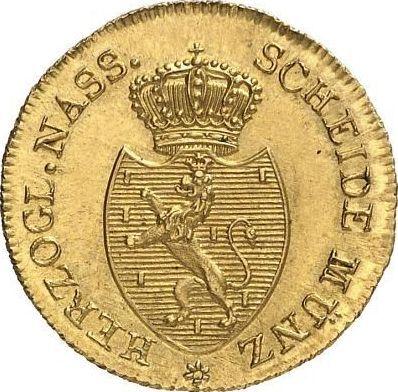 Awers monety - 1/4 krajcara 1808 L Złoto - cena złotej monety - Nassau, Fryderyk August