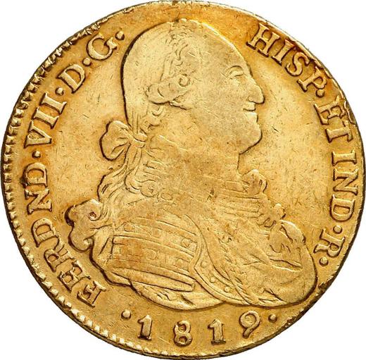 Obverse 4 Escudos 1819 NR JF - Gold Coin Value - Colombia, Ferdinand VII