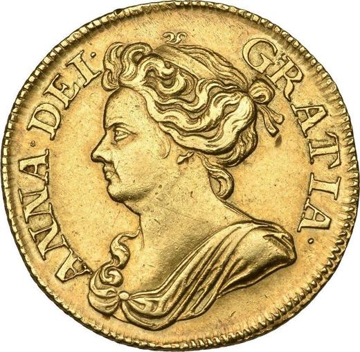 Obverse Guinea 1711 "Third draped bust" - Gold Coin Value - United Kingdom, Anne