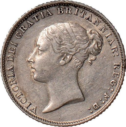 Obverse Sixpence 1863 - Silver Coin Value - United Kingdom, Victoria