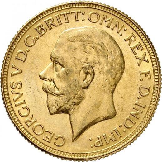 Obverse Sovereign 1931 M - Gold Coin Value - Australia, George V