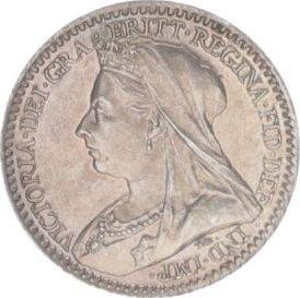 Аверс монеты - Пенни 1893 года TB "Тип 1893-1901" - цена серебряной монеты - Великобритания, Виктория