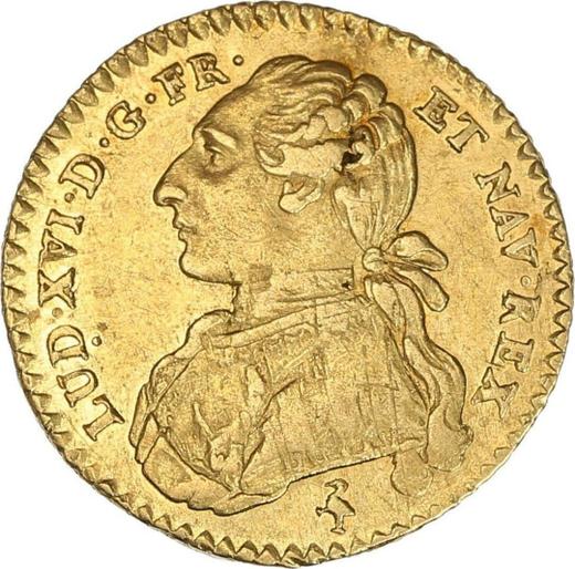 Anverso Medio Louis d'Or 1775 A - valor de la moneda de oro - Francia, Luis XVI