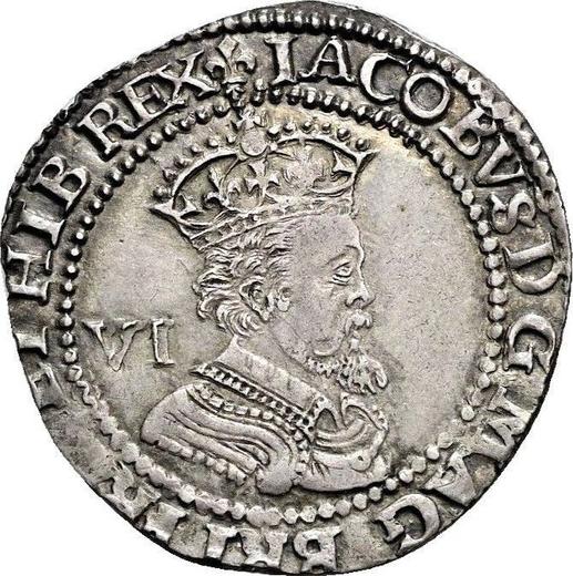 Obverse Sixpence 1623 "Sixth bust" - Silver Coin Value - United Kingdom, James I
