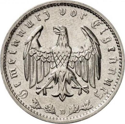Rewers monety - 1 reichsmark 1936 D "Typ 1933-1939" - cena  monety - Niemcy, III Rzesza