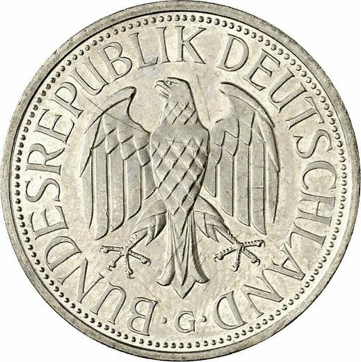 Reverse 1 Mark 1993 G -  Coin Value - Germany, FRG