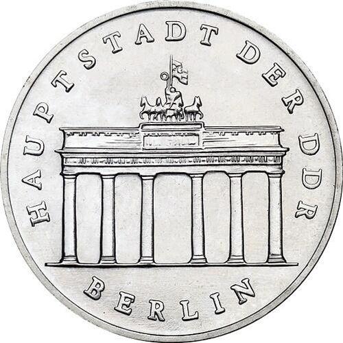 Avers 5 Mark 1987 A "Brandenburger Tor" - Münze Wert - Deutschland, DDR