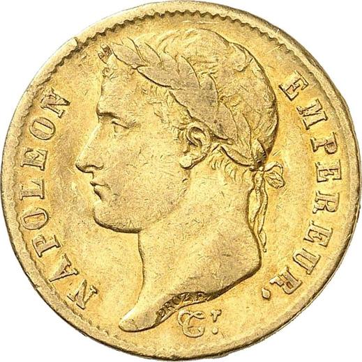 Obverse 20 Francs 1808 Q "Type 1807-1808" - Gold Coin Value - France, Napoleon I