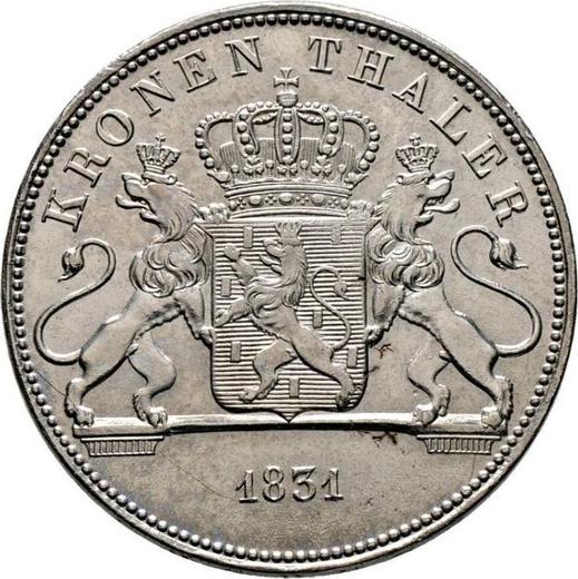 Reverse Thaler 1831 - Silver Coin Value - Nassau, William