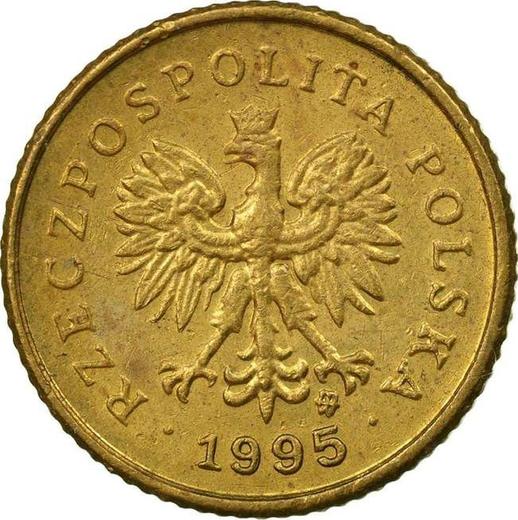 Obverse 1 Grosz 1995 MW -  Coin Value - Poland, III Republic after denomination