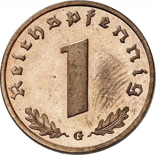 Obverse 1 Reichspfennig 1937 G "Type 1936-1940" -  Coin Value - Germany, Third Reich