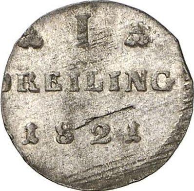 Reverse Dreiling 1821 - Silver Coin Value - Mecklenburg-Schwerin, Frederick Francis I