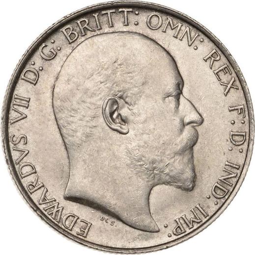 Awers monety - 1 floren 1906 - cena srebrnej monety - Wielka Brytania, Edward VII