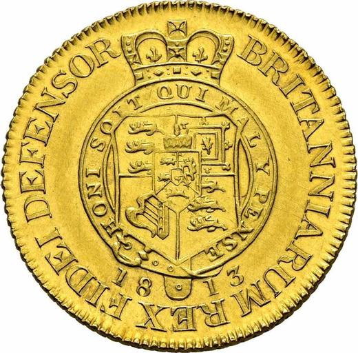 Реверс монеты - 1 гинея 1813 года "Военный" - цена золотой монеты - Великобритания, Георг III