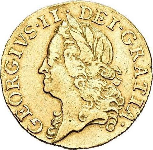Obverse Half Guinea 1749 "Old Head" - Gold Coin Value - United Kingdom, George II
