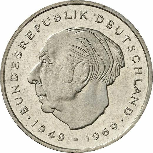 Avers 2 Mark 1975 J "Heuss" - Münze Wert - Deutschland, BRD