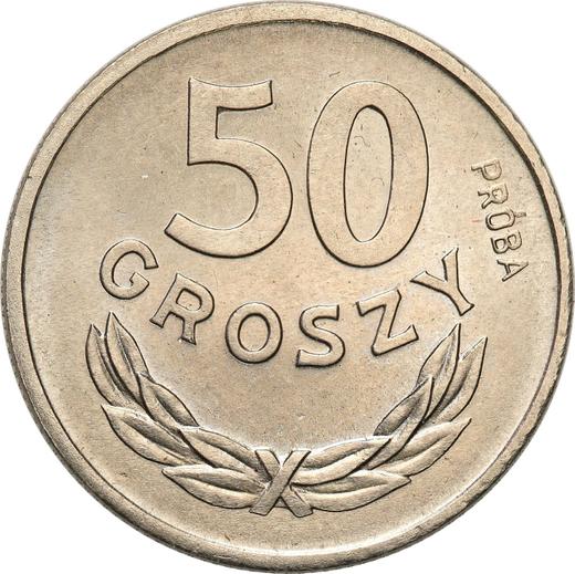 Rewers monety - Próba 50 groszy 1949 Nikiel - cena  monety - Polska, PRL