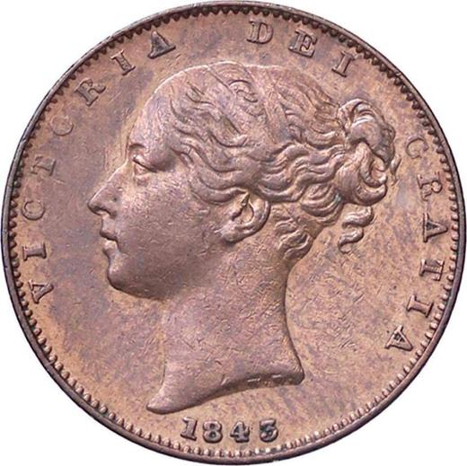 Obverse Farthing 1843 WW - Coin Value - United Kingdom, Victoria
