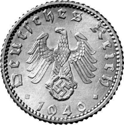Reverse 50 Reichspfennig 1940 D "Type 1939-1944" -  Coin Value - Germany, Third Reich