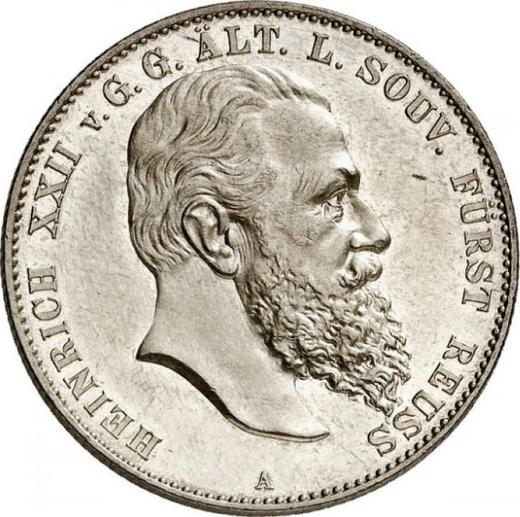 Obverse 2 Mark 1899 A "Reuss-Greitz" - Silver Coin Value - Germany, German Empire