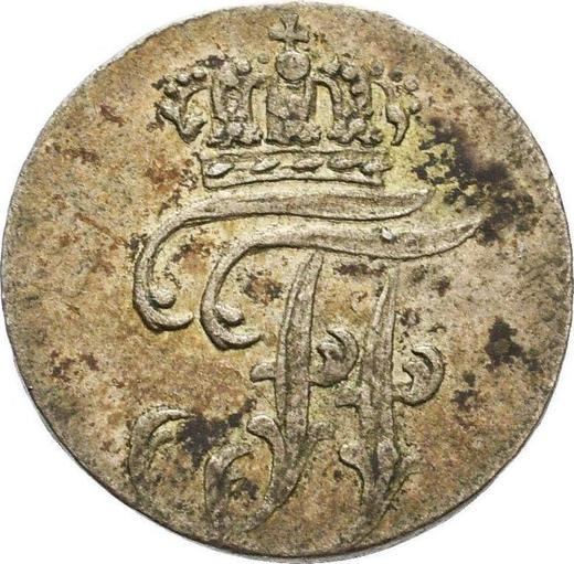 Аверс монеты - 1 шиллинг 1817 года - цена серебряной монеты - Мекленбург-Шверин, Фридрих Франц I